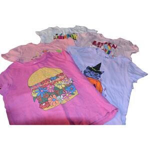 Lot of 6 Old Navy S/S Graphic Tees, Girl's XL 14/16, Various Prints